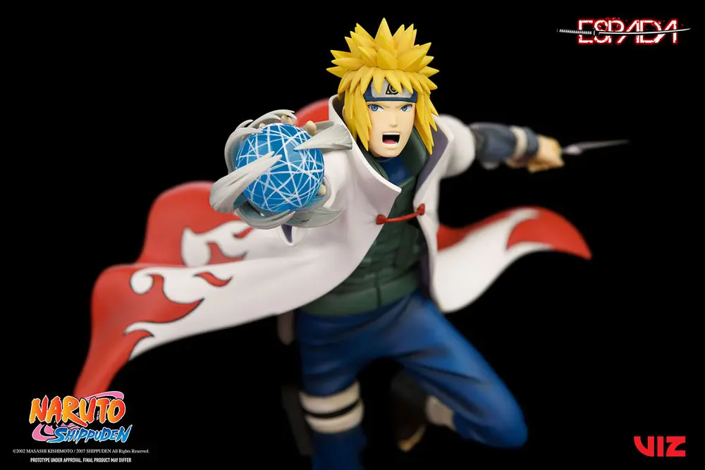 Naruto Shippuden PVC kip 1/8 Minato Namikaze proti Nine Tailed Fox 41 cm fotografija izdelka