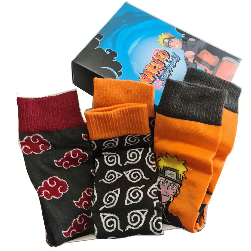 Naruto Shippuden razvrščeni paket 3 nogavic za odrasle fotografija izdelka