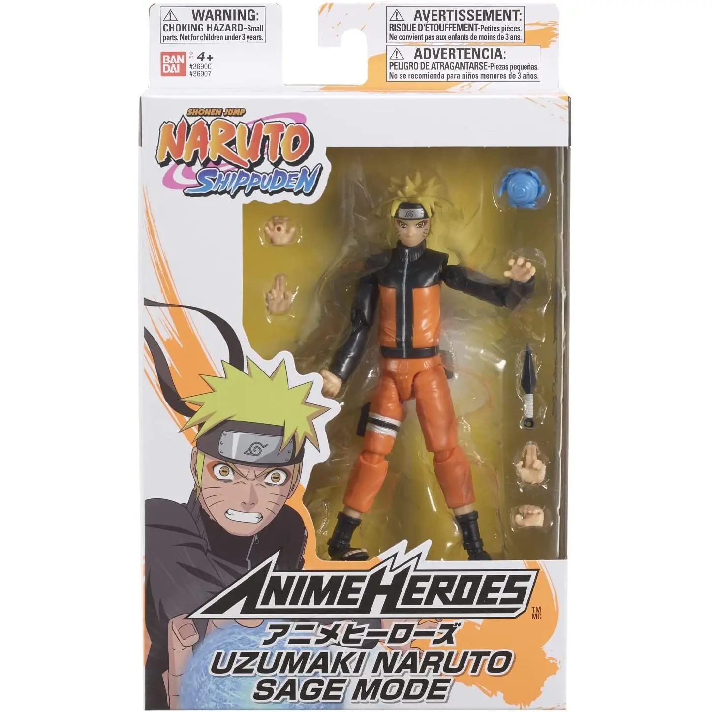 Naruto Shippuden Anime Heroes Naruto Uzamaki Saga Mode figura 15cm fotografija izdelka