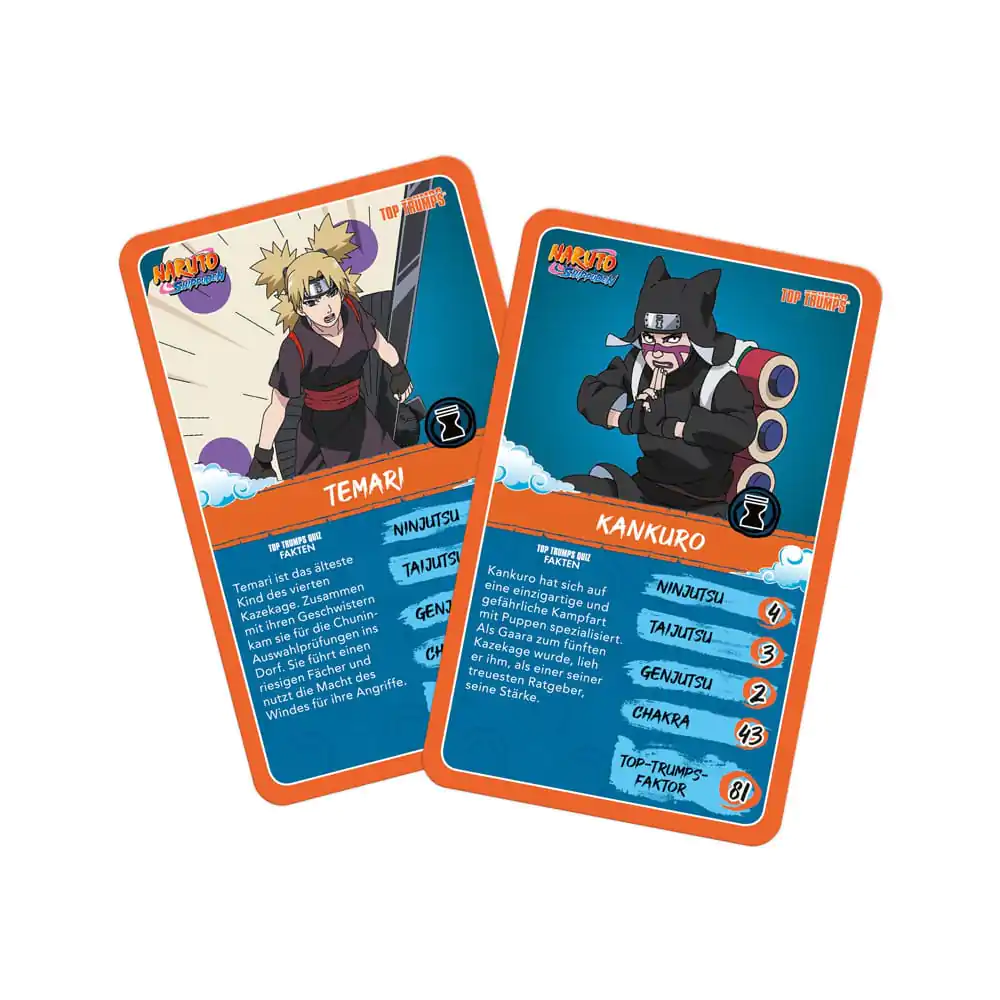 Naruto Shippuden Collectible Card Game Top Trumps Kviz Anime Collectible *Nemška različica* fotografija izdelka