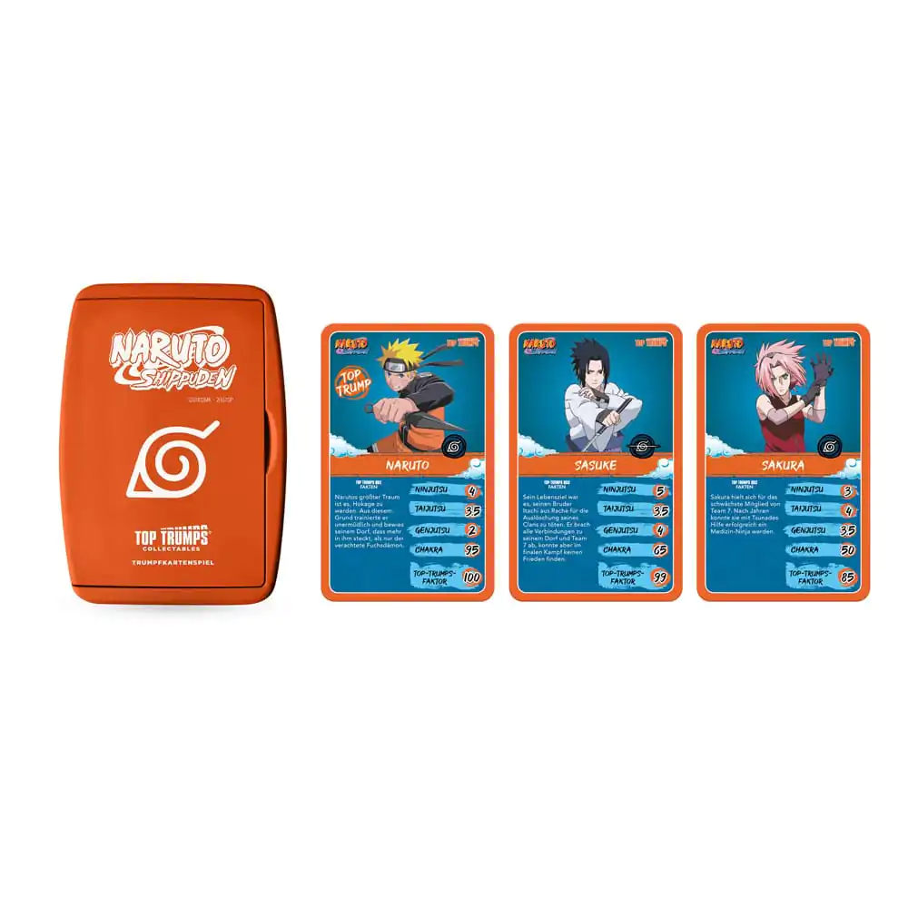 Naruto Shippuden Collectible Card Game Top Trumps Kviz Anime Collectible *Nemška različica* fotografija izdelka