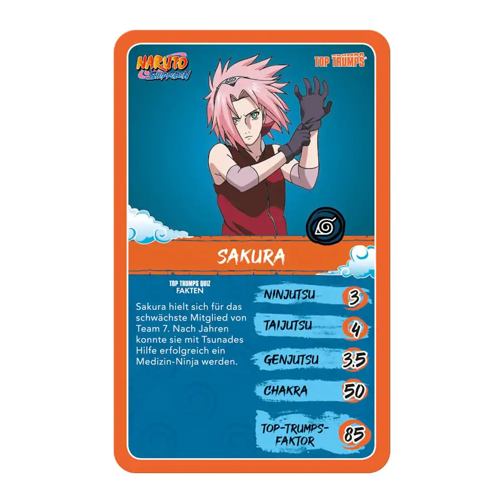 Naruto Shippuden Collectible Card Game Top Trumps Kviz Anime Collectible *Nemška različica* fotografija izdelka