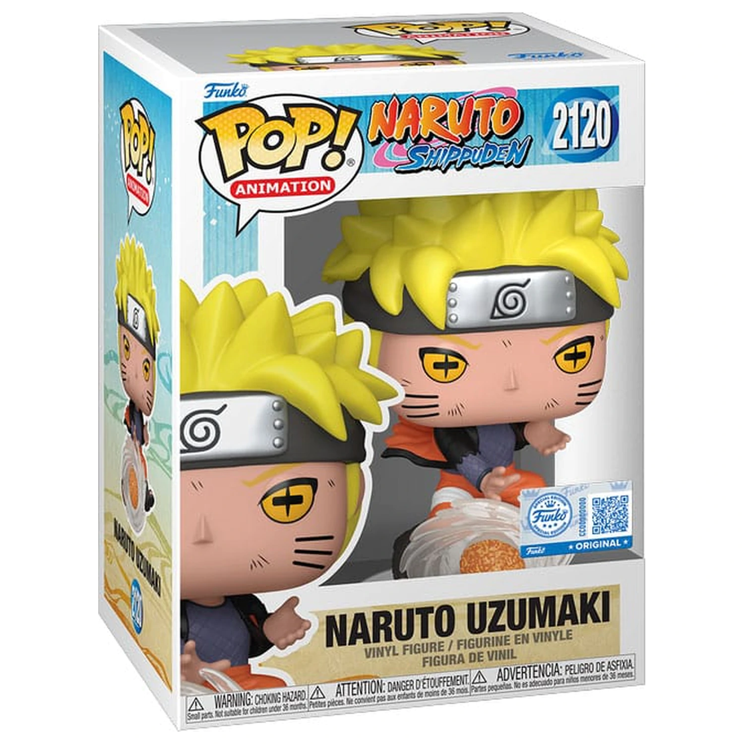 Naruto Shippuden Funko POP! Animation vinilne figurice Naruto Uzumaki (Lava Release Rasenshuriken) 9 cm fotografija izdelka