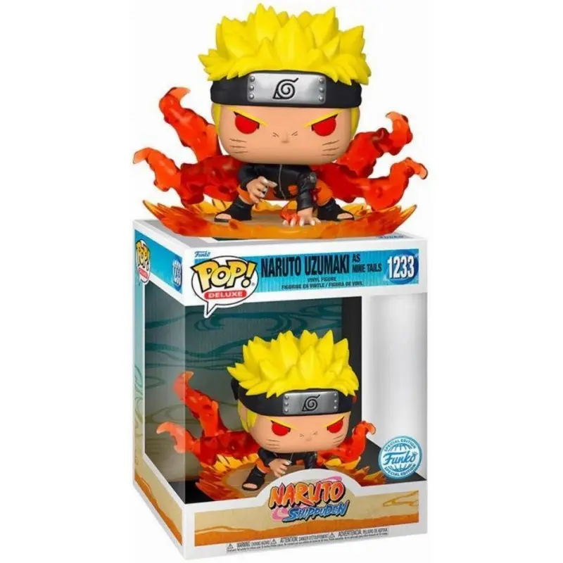 Naruto Shippuden POP! Deluxe Vinil Figura Naruto Uzumaki as Nine Tails Special Edition 9 cm fotografija izdelka