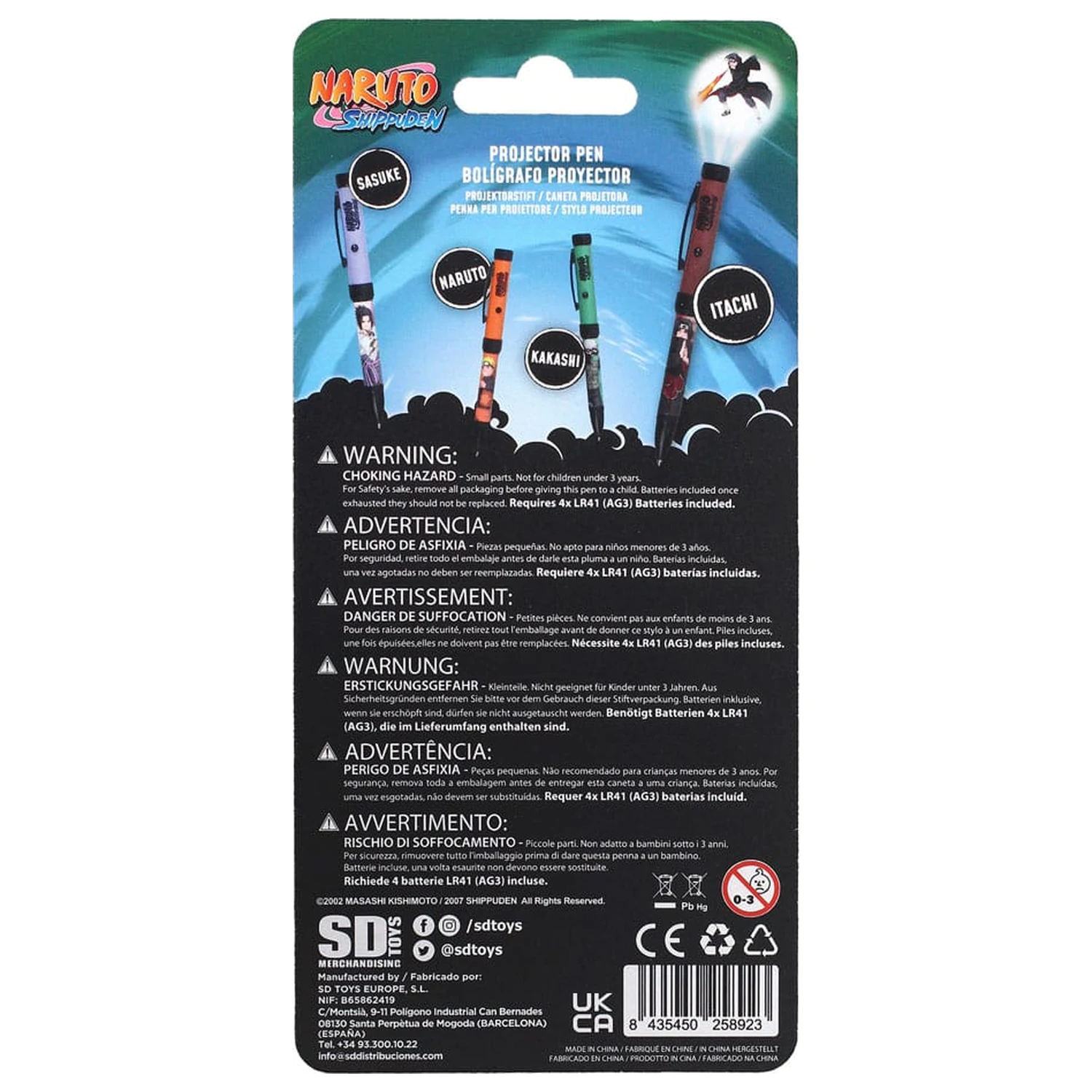 Naruto Shippuden svinčnik s projektorjem svetlobe Itachi fotografija izdelka