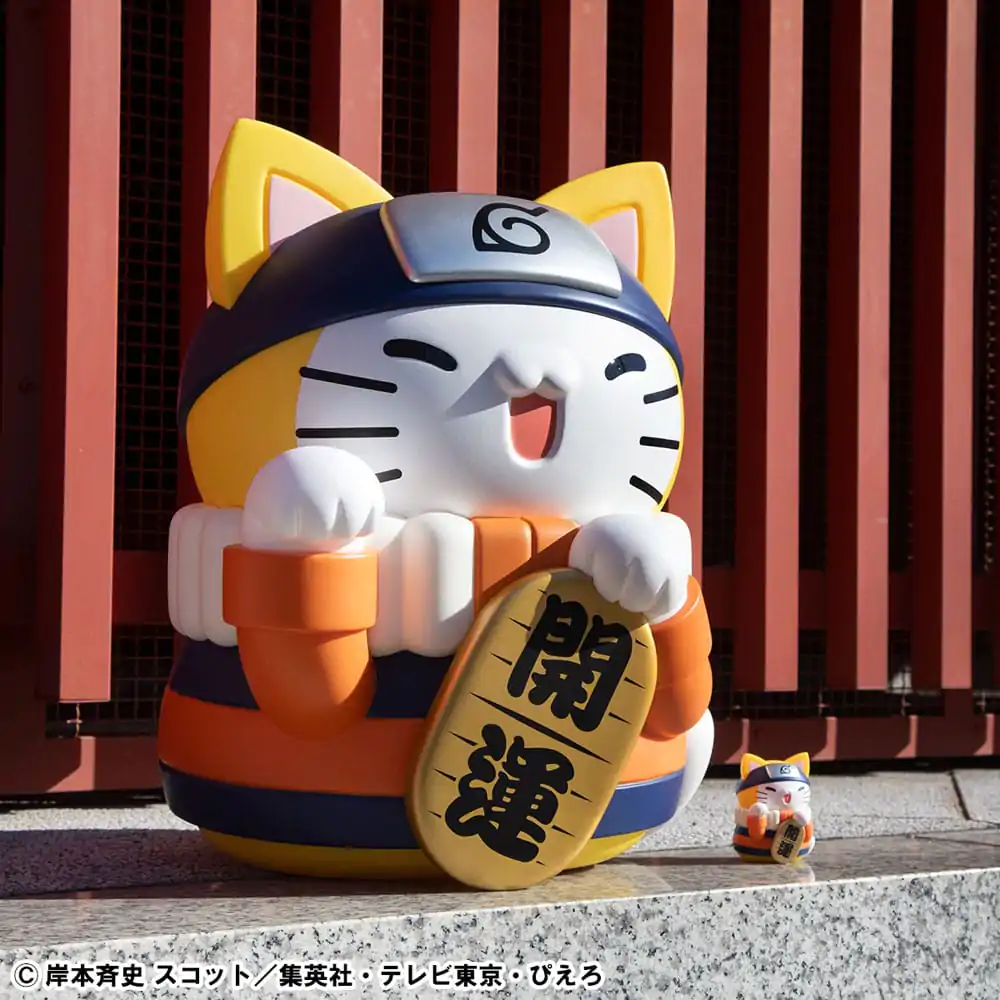 Naruto Shippuden Mega Cat Project Nyanto! The Big Nyaruto Series Trading Figurica Nyaruto Fortune Cats Giant Ver. 34 cm fotografija izdelka