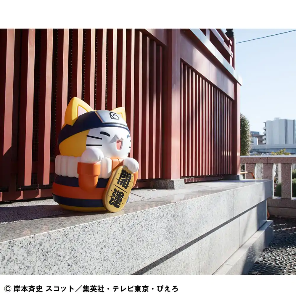 Naruto Shippuden Mega Cat Project Nyanto! The Big Nyaruto Series Trading Figurica Nyaruto Fortune Cats Giant Ver. 34 cm fotografija izdelka