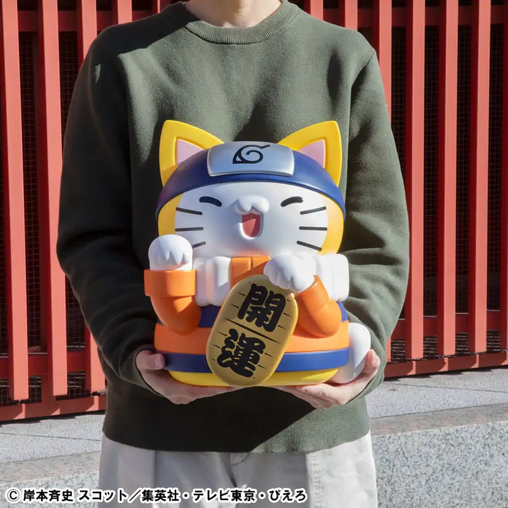 Naruto Shippuden Mega Cat Project Nyanto! The Big Nyaruto Series Trading Figurica Nyaruto Fortune Cats Giant Ver. 34 cm fotografija izdelka