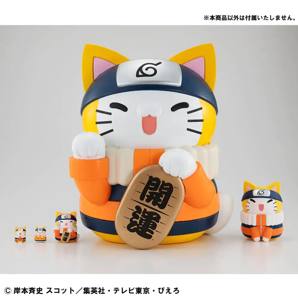 Naruto Shippuden Mega Cat Project Nyanto! The Big Nyaruto Series Trading Figurica Nyaruto Fortune Cats Giant Ver. 34 cm fotografija izdelka
