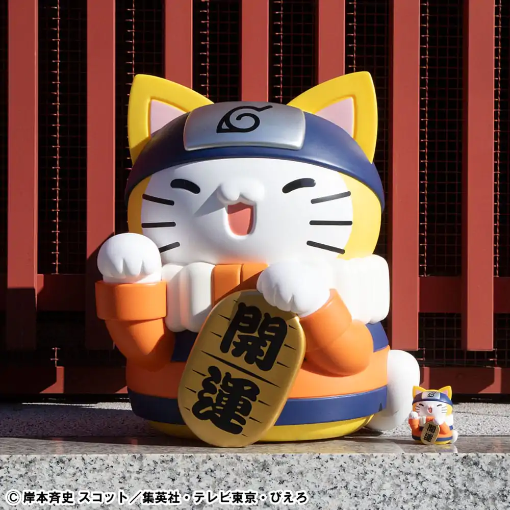 Naruto Shippuden Mega Cat Project Nyanto! The Big Nyaruto Series Trading Figurica Nyaruto Fortune Cats Giant Ver. 34 cm fotografija izdelka