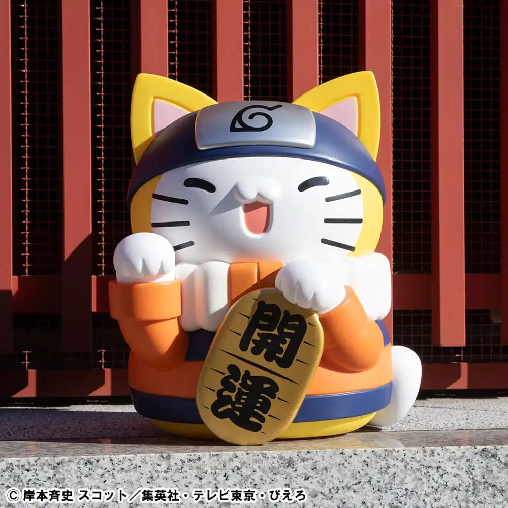 Naruto Shippuden Mega Cat Project Nyanto! The Big Nyaruto Series Trading Figurica Nyaruto Fortune Cats Giant Ver. 34 cm fotografija izdelka