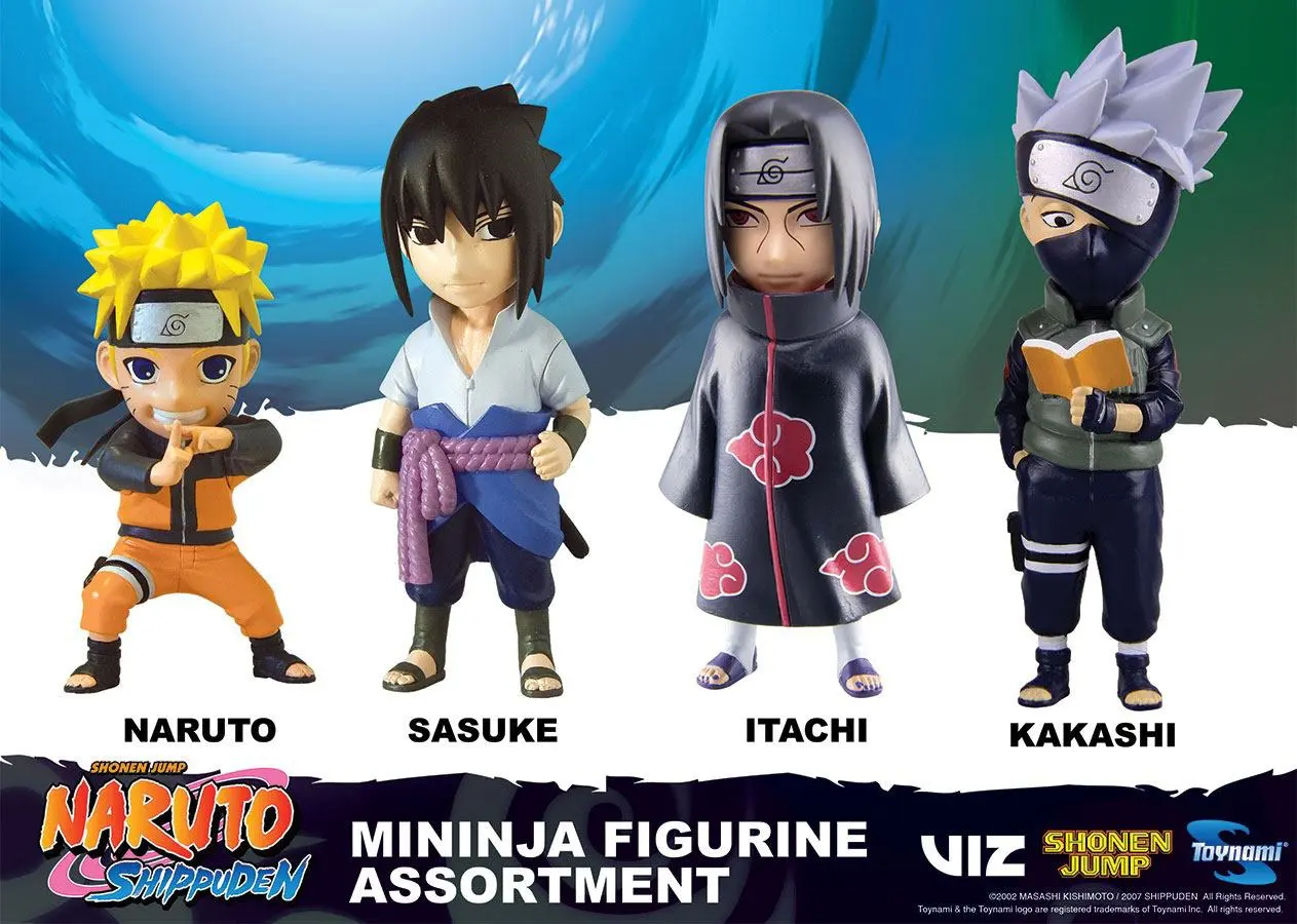 Naruto Shippuden Mininja Mini Figurica Sasuke 8 cm fotografija izdelka