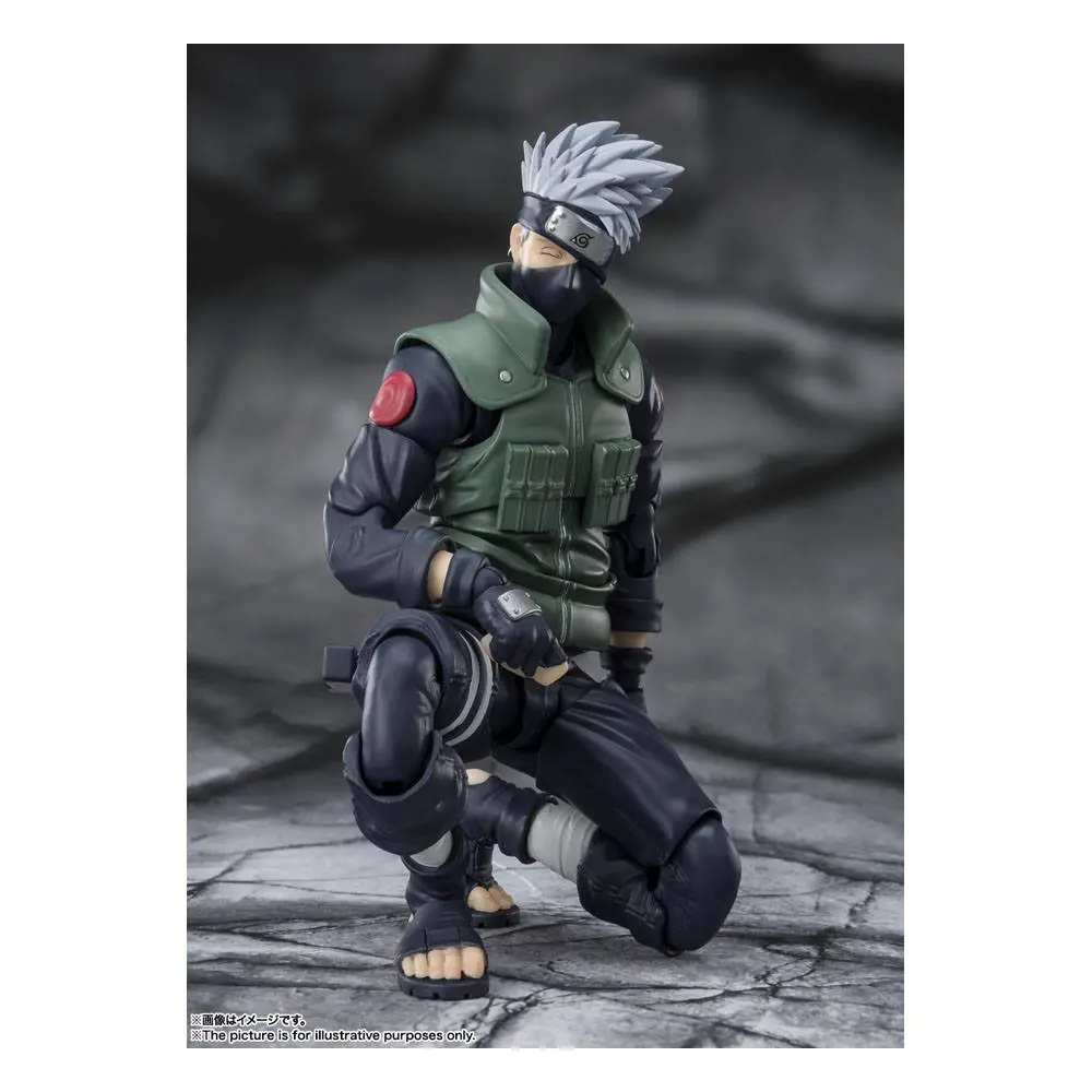 Naruto Shippuden S.H. Figuarts Akcijska Figura Kakashi Hatake -The famed Sharingan Hero- 16 cm fotografija izdelka