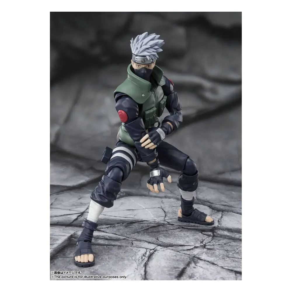 Naruto Shippuden S.H. Figuarts Akcijska Figura Kakashi Hatake -The famed Sharingan Hero- 16 cm fotografija izdelka