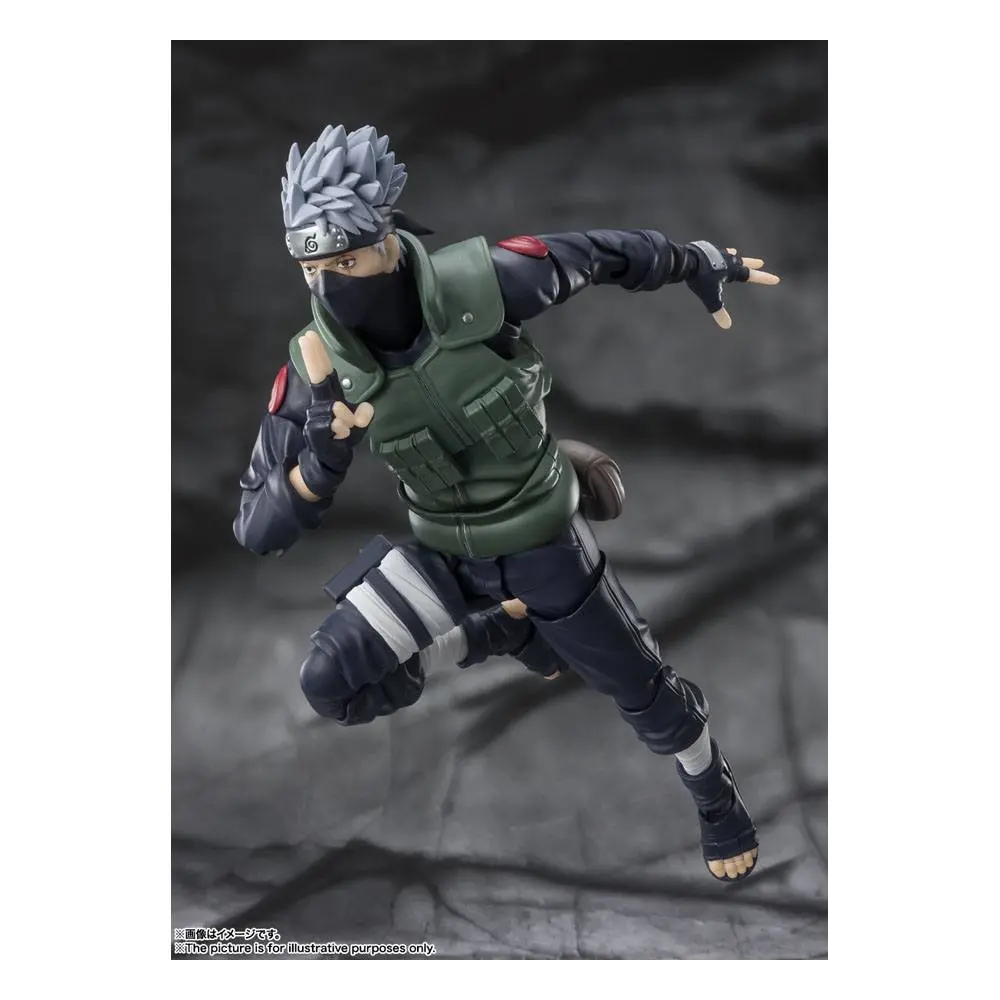 Naruto Shippuden S.H. Figuarts Akcijska Figura Kakashi Hatake -The famed Sharingan Hero- 16 cm fotografija izdelka
