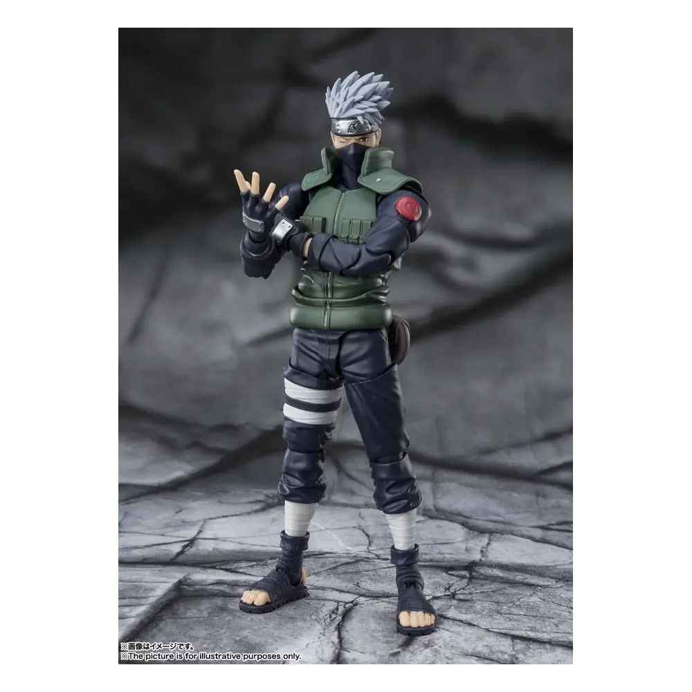 Naruto Shippuden S.H. Figuarts Akcijska Figura Kakashi Hatake -The famed Sharingan Hero- 16 cm fotografija izdelka