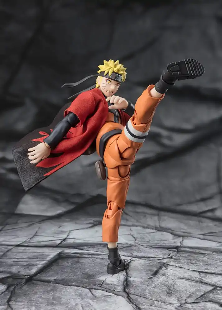 Naruto Shippuden S.H. Figuarts akcijska figura Naruto Uzumaki (Sage Mode) - Savior of Konoha 15 cm fotografija izdelka