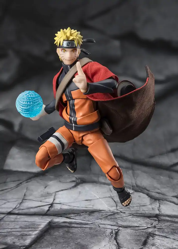 Naruto Shippuden S.H. Figuarts akcijska figura Naruto Uzumaki (Sage Mode) - Savior of Konoha 15 cm fotografija izdelka