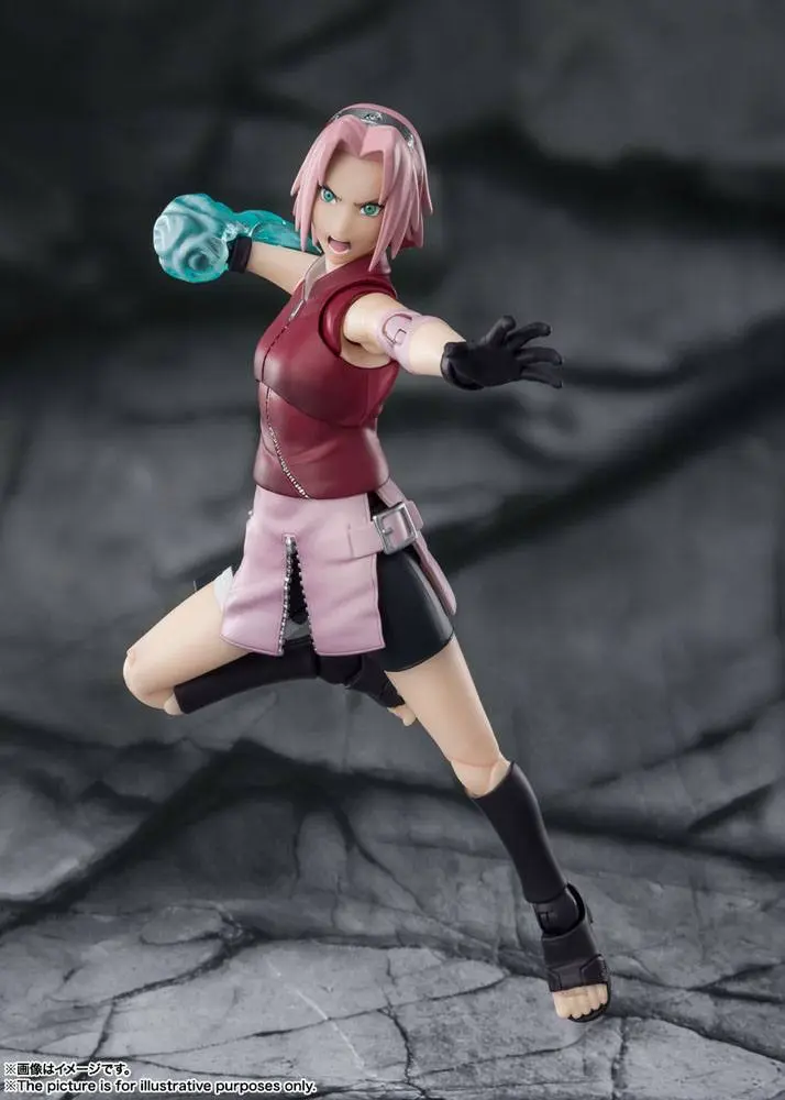 Naruto Shippuden S.H. Figuarts Akcijska Figura Sakura Haruno -Inheritor of Tsunade's indominable will- 14 cm fotografija izdelka