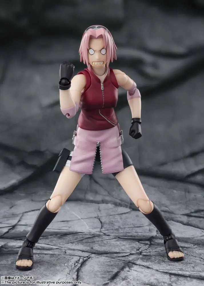 Naruto Shippuden S.H. Figuarts Akcijska Figura Sakura Haruno -Inheritor of Tsunade's indominable will- 14 cm fotografija izdelka