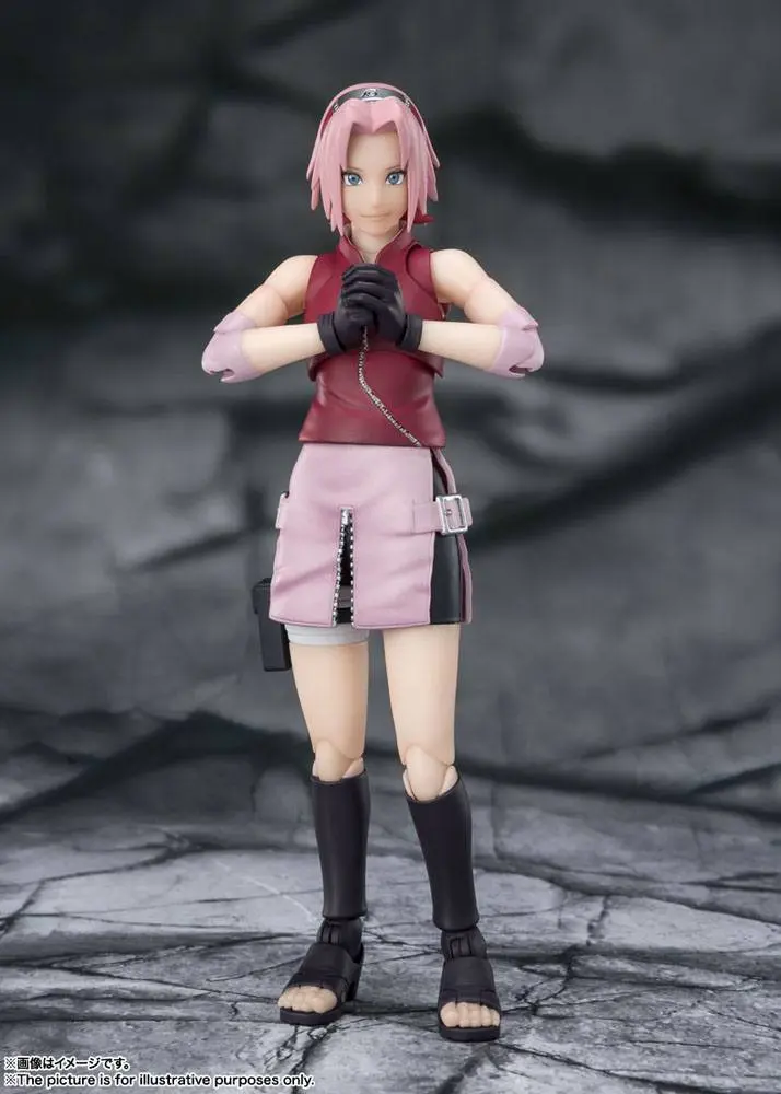 Naruto Shippuden S.H. Figuarts Akcijska Figura Sakura Haruno -Inheritor of Tsunade's indominable will- 14 cm fotografija izdelka