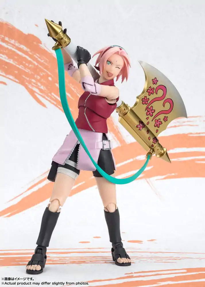 Naruto Shippuden S.H. Figuarts Akcijska Figura Sakura Haruno Naruto OP99 Edition 14 cm fotografija izdelka