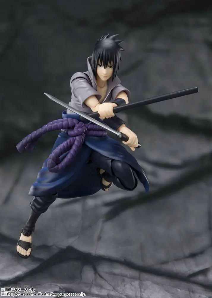 Naruto Shippuden S.H. Figuarts akcijska figura Sasuke Uchiha -He who bears all Hatred- 15 cm fotografija izdelka