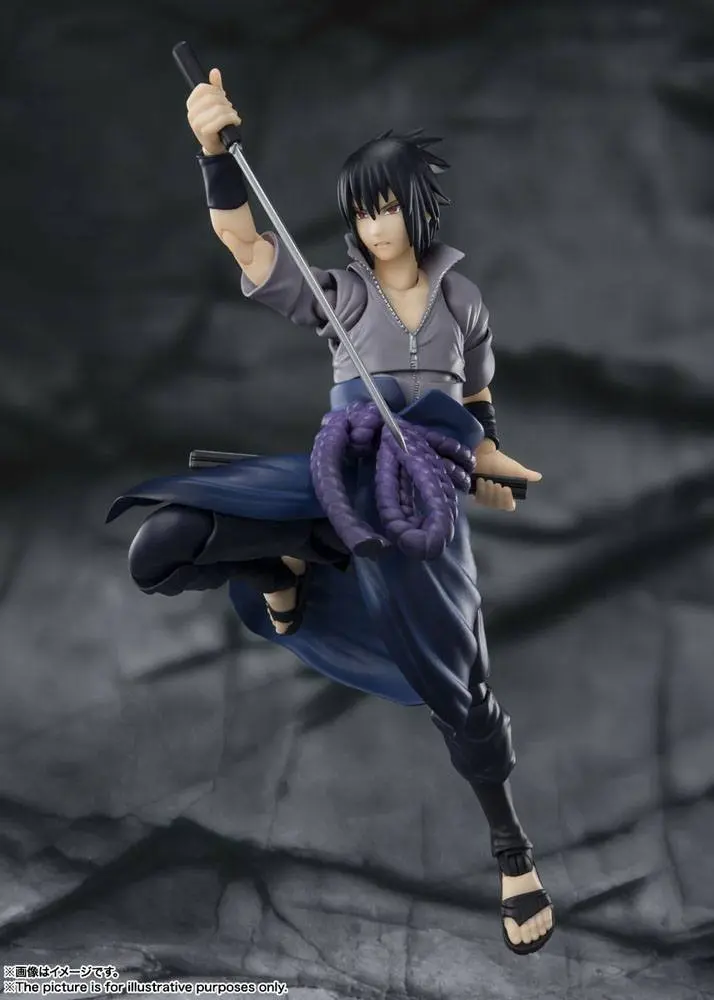 Naruto Shippuden S.H. Figuarts akcijska figura Sasuke Uchiha -He who bears all Hatred- 15 cm fotografija izdelka