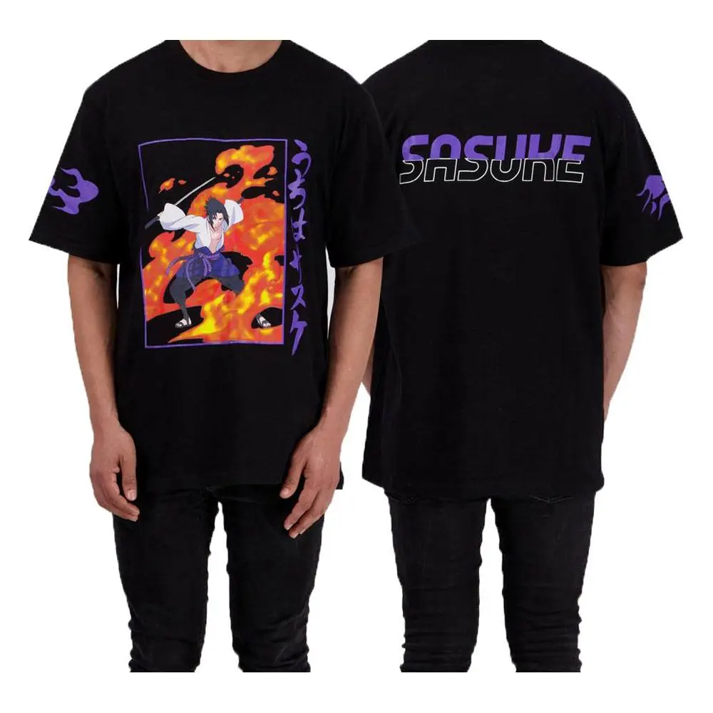 Naruto Shippuden Sasuke plamen t-shirt / majica fotografija izdelka