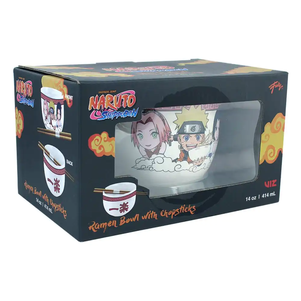 Naruto Shippuden skleda za ramen z palčkami Team Seven 414 ml fotografija izdelka