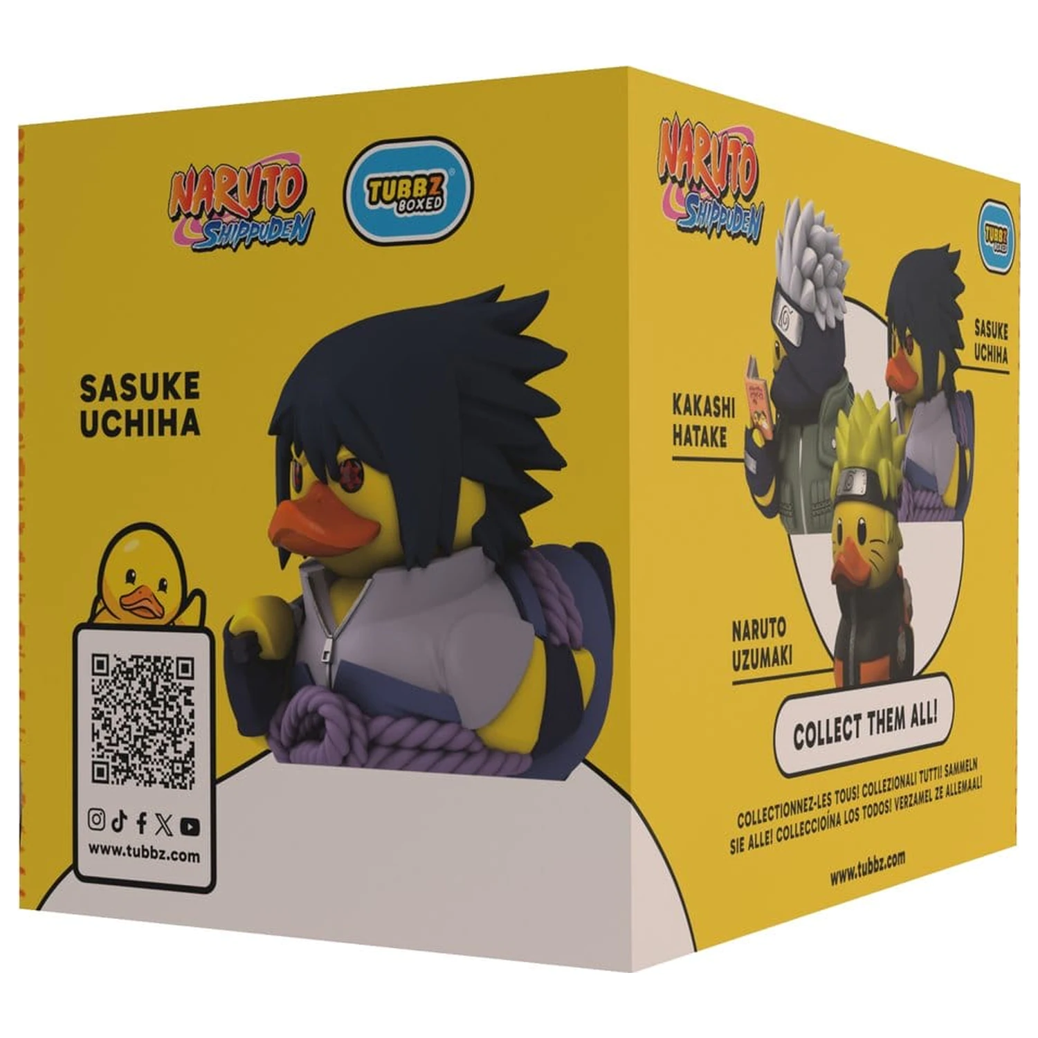 Naruto Shippuden Tubbz PVC figura Sasuke Uchiha Boxed Edition 10 cm fotografija izdelka