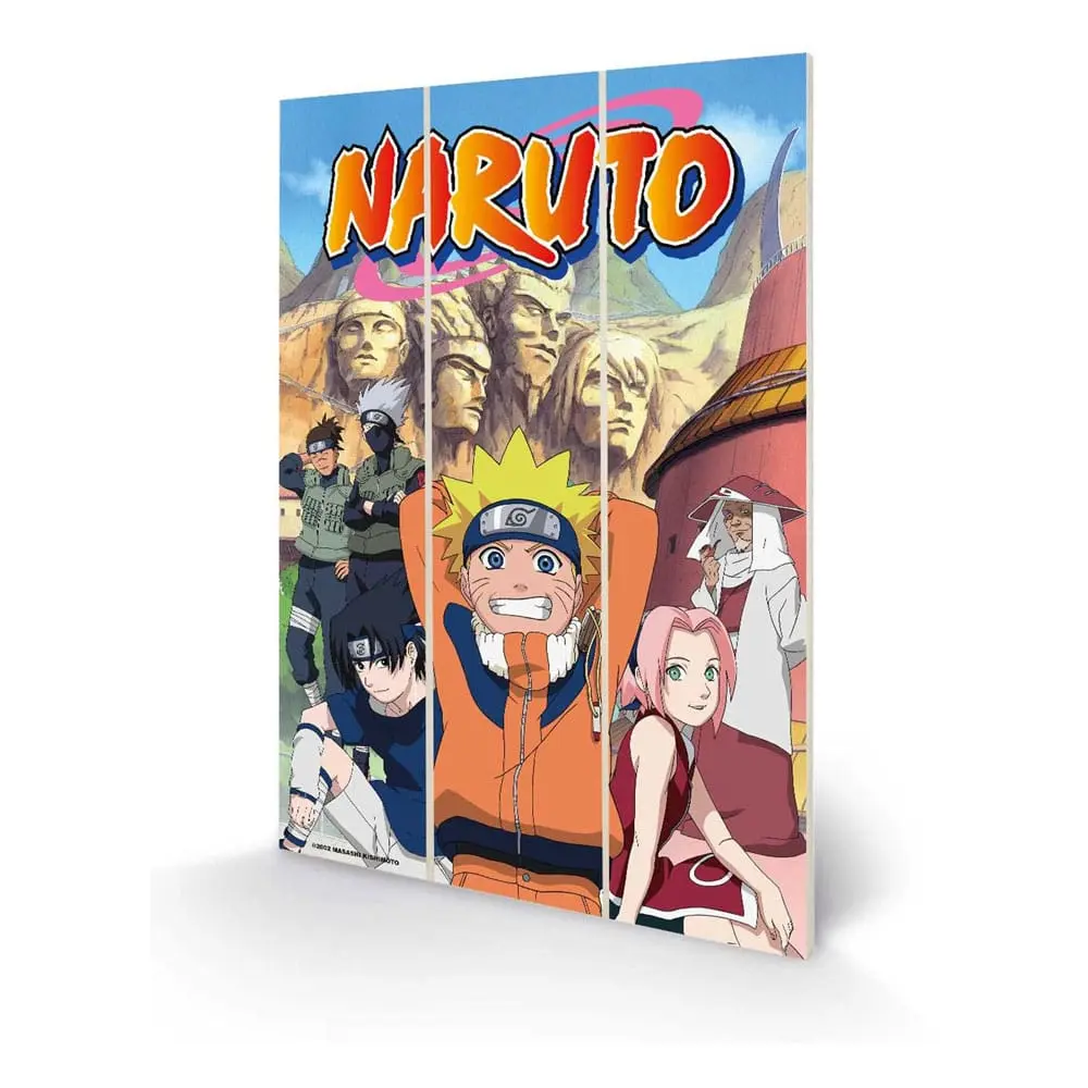 Naruto lesena stenska umetnost The Hidden Leaf Village 20 x 30 cm fotografija izdelka