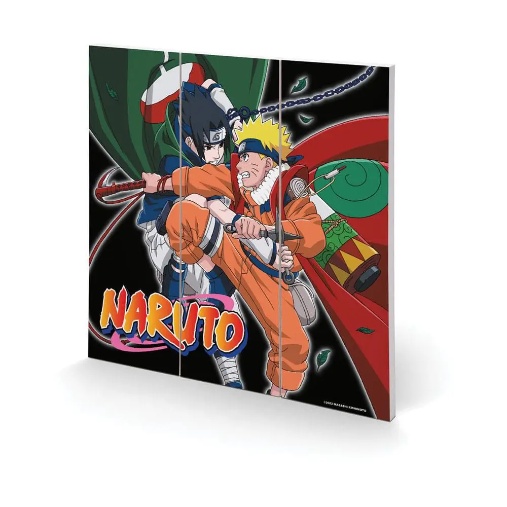 Naruto lesena stenska dekoracija Training To Surpass The Other fotografija izdelka