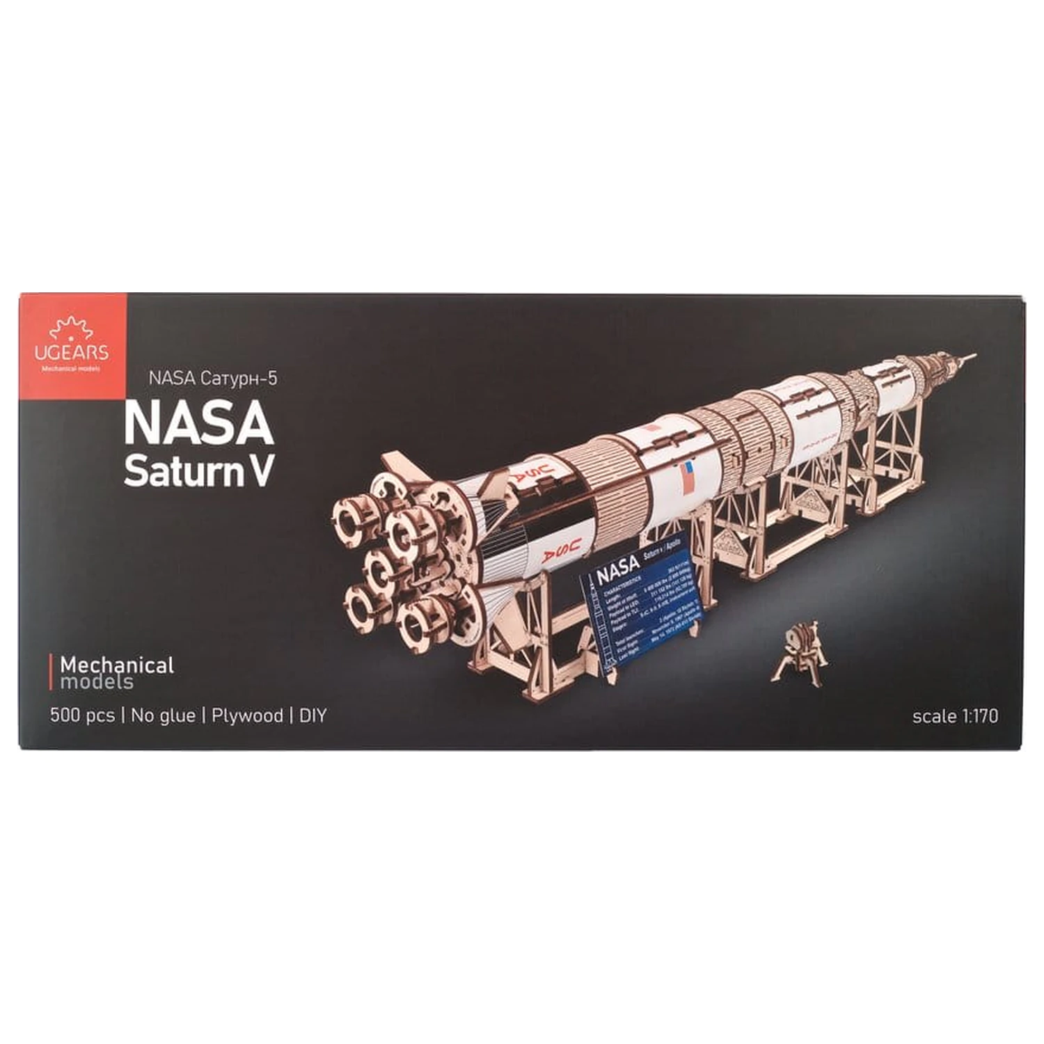 NASA 3D lesena sestavljanka Saturn V fotografija izdelka