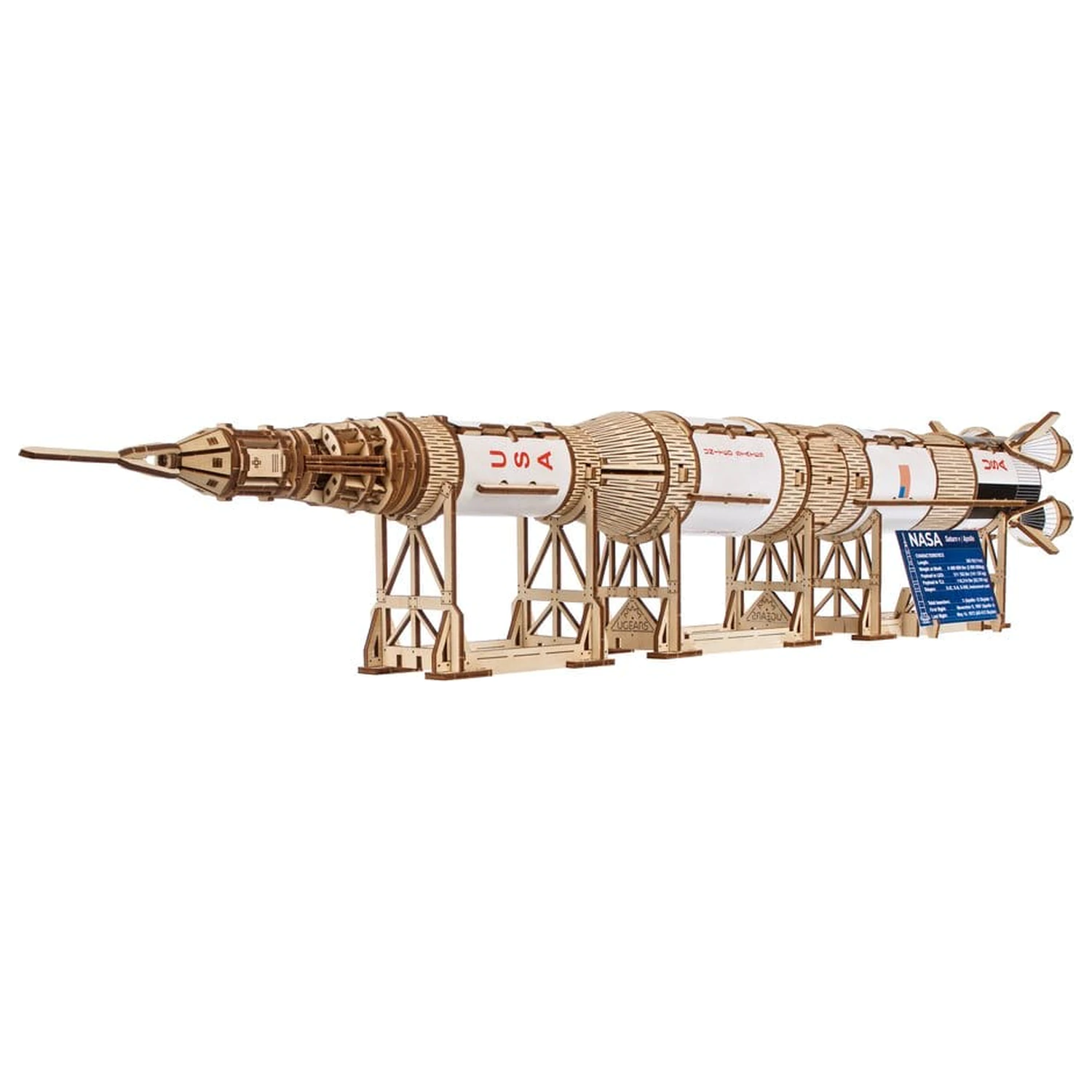 NASA 3D lesena sestavljanka Saturn V fotografija izdelka