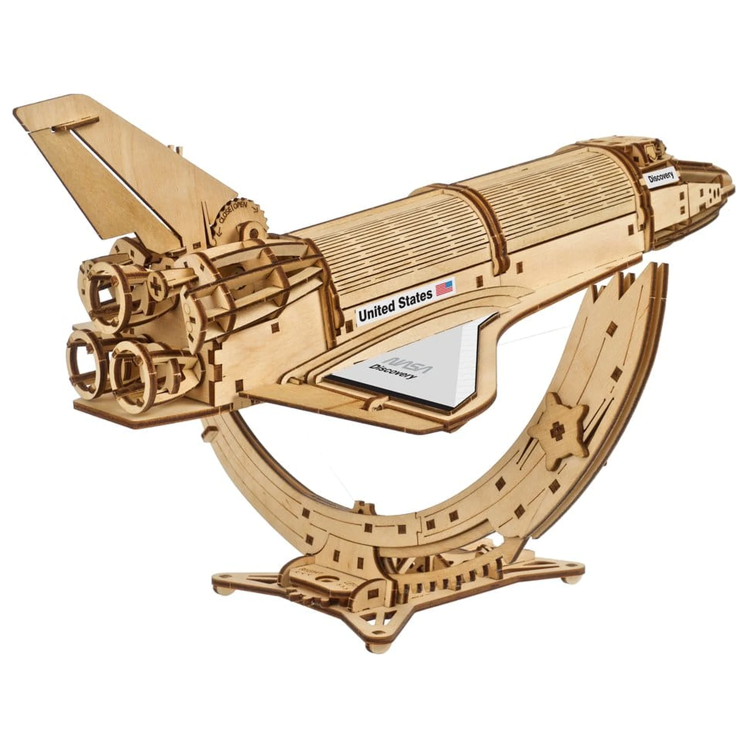 NASA 3D lesena sestavljanka Space Shuttle Discovery fotografija izdelka
