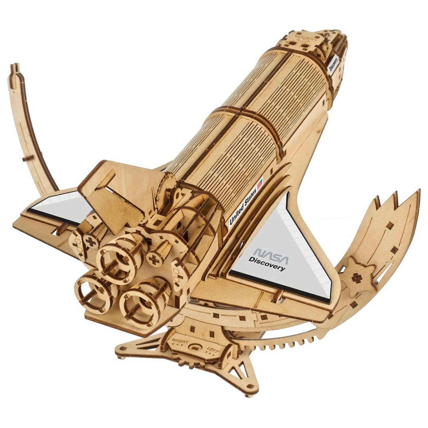 NASA 3D lesena sestavljanka Space Shuttle Discovery fotografija izdelka