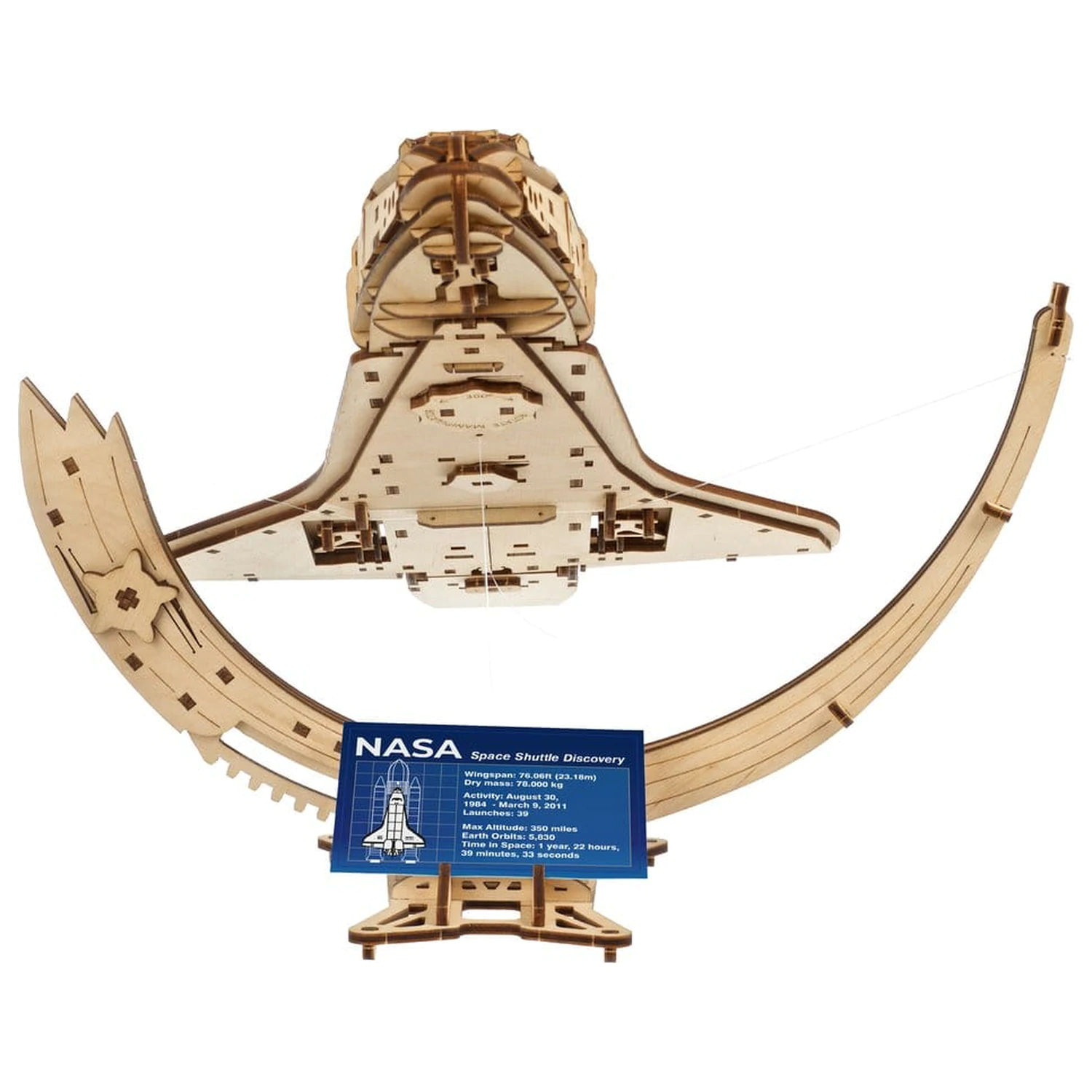 NASA 3D lesena sestavljanka Space Shuttle Discovery fotografija izdelka