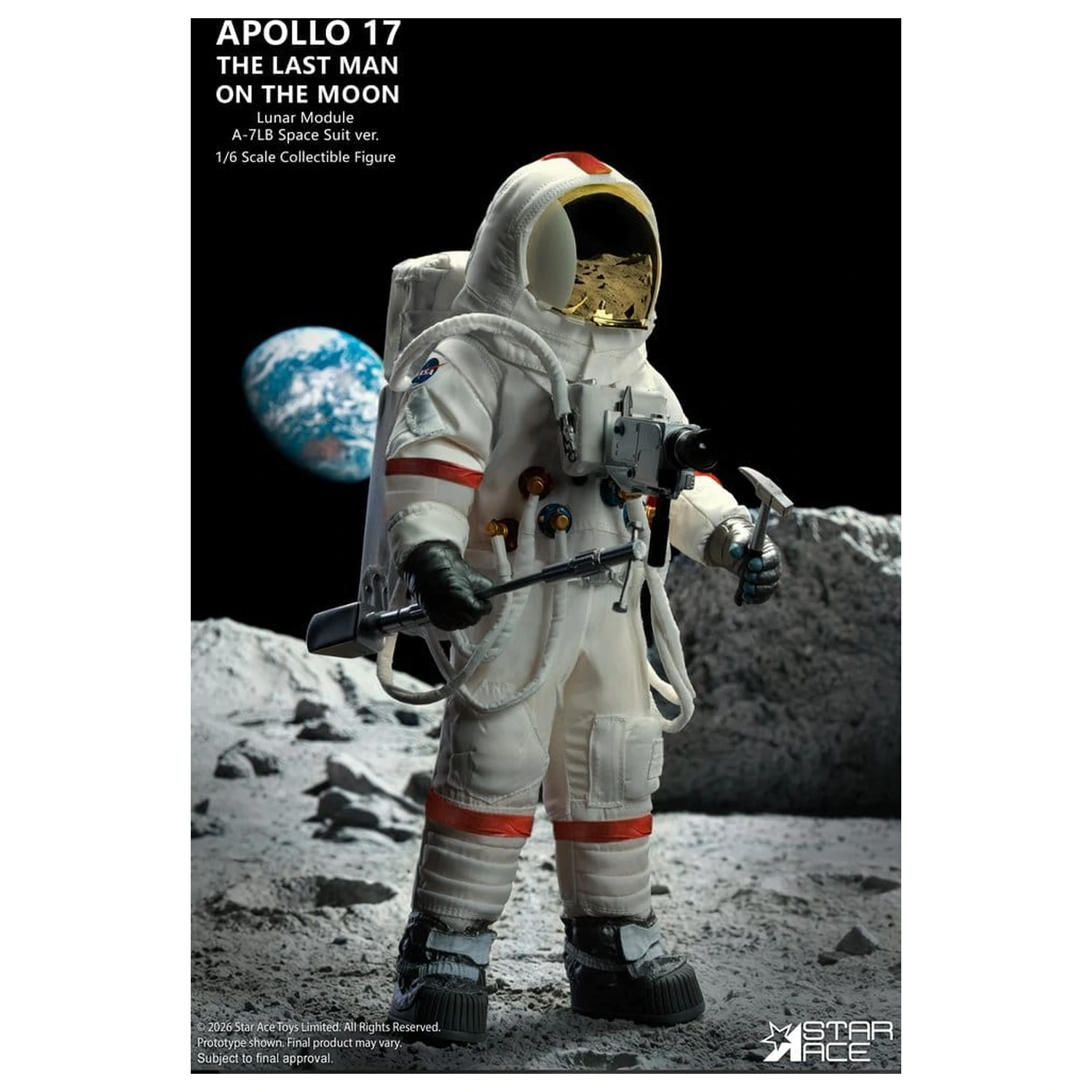 NASA Apollo 17 akcijska figura 1/6 The Last Man on the Moon 30 cm fotografija izdelka