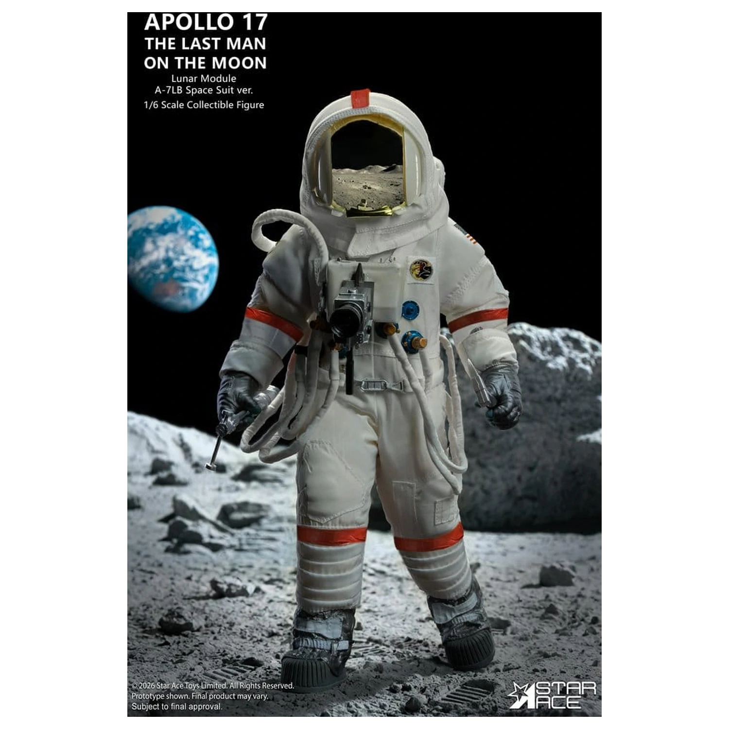 NASA Apollo 17 akcijska figura 1/6 The Last Man on the Moon 30 cm fotografija izdelka