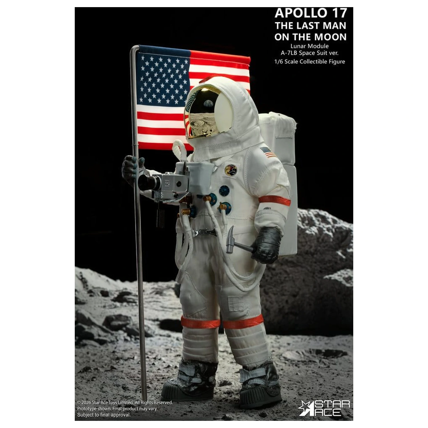 NASA Apollo 17 akcijska figura 1/6 The Last Man on the Moon 30 cm fotografija izdelka