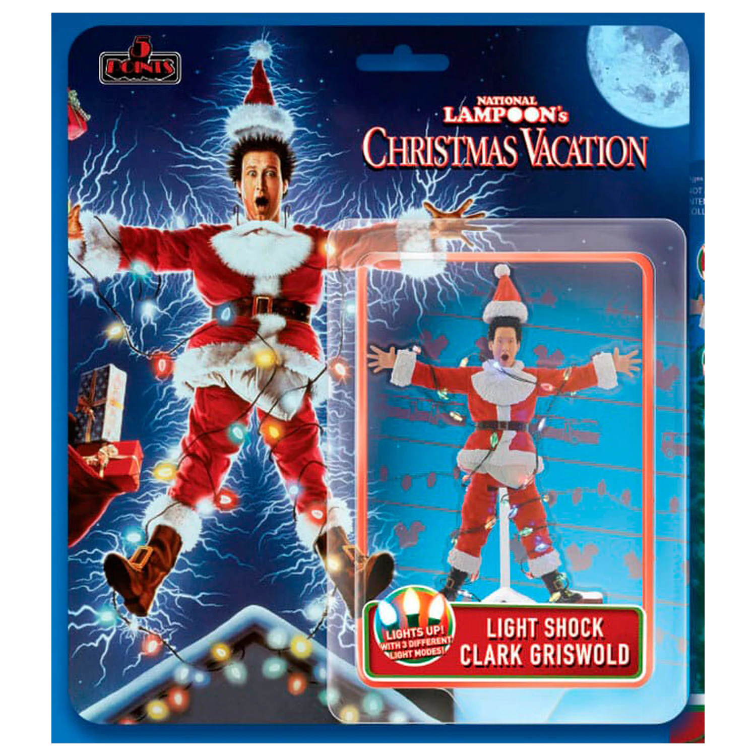 National Lampoon´s Christmas Vacation Clark Griswold Light Shock figura 10cm fotografija izdelka