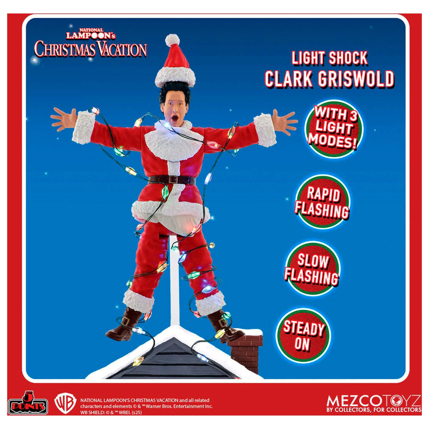 National Lampoon´s Christmas Vacation Clark Griswold Light Shock figura 10cm fotografija izdelka