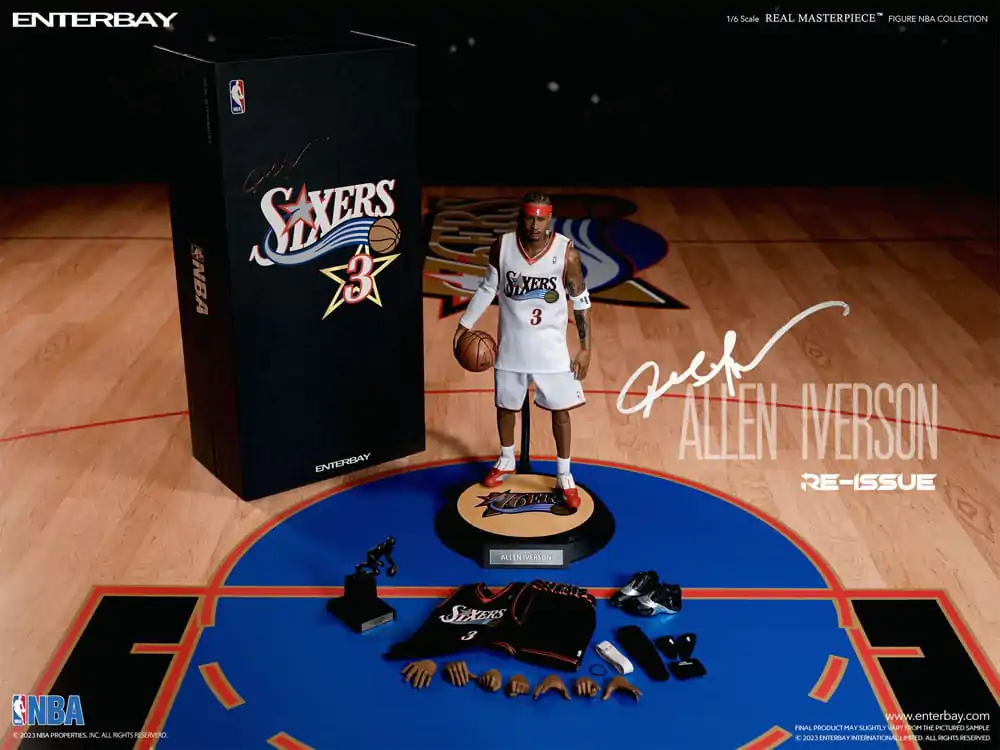 NBA Collection Real Masterpiece Akcijska figura 1/6 Allen Iverson Limited Retro Edition 30 cm fotografija izdelka