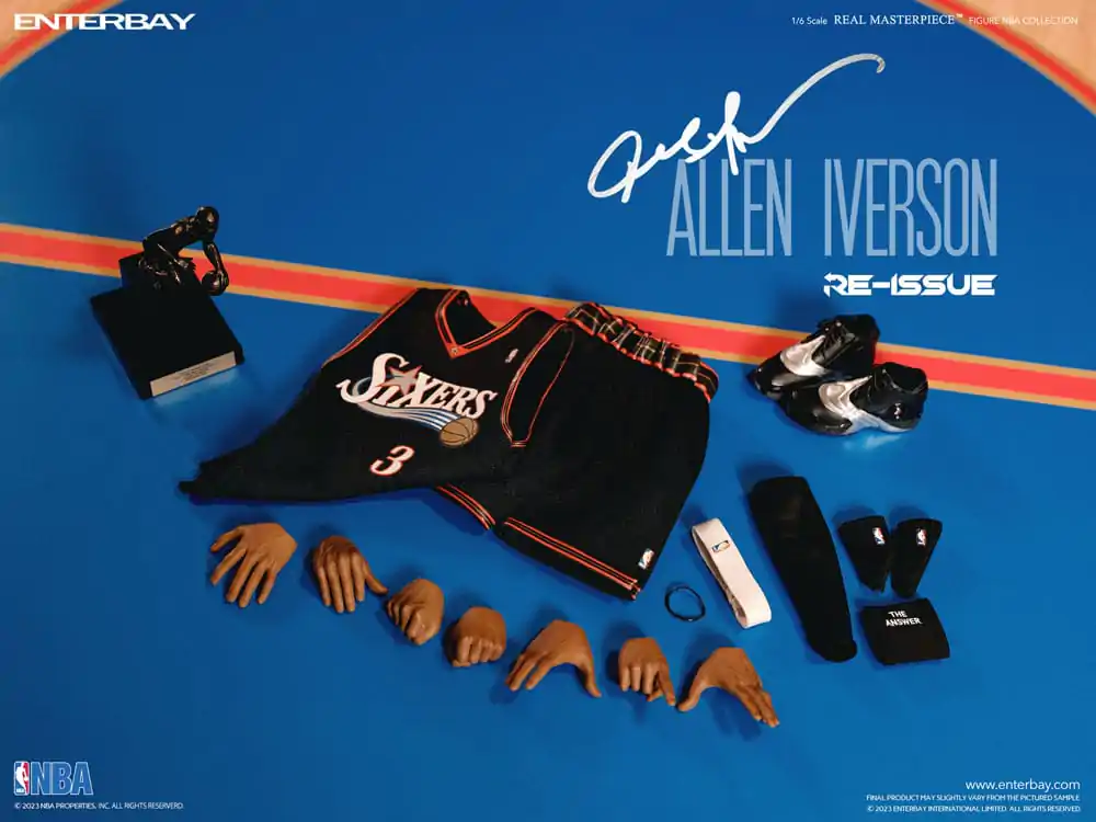 NBA Collection Real Masterpiece Akcijska figura 1/6 Allen Iverson Limited Retro Edition 30 cm fotografija izdelka