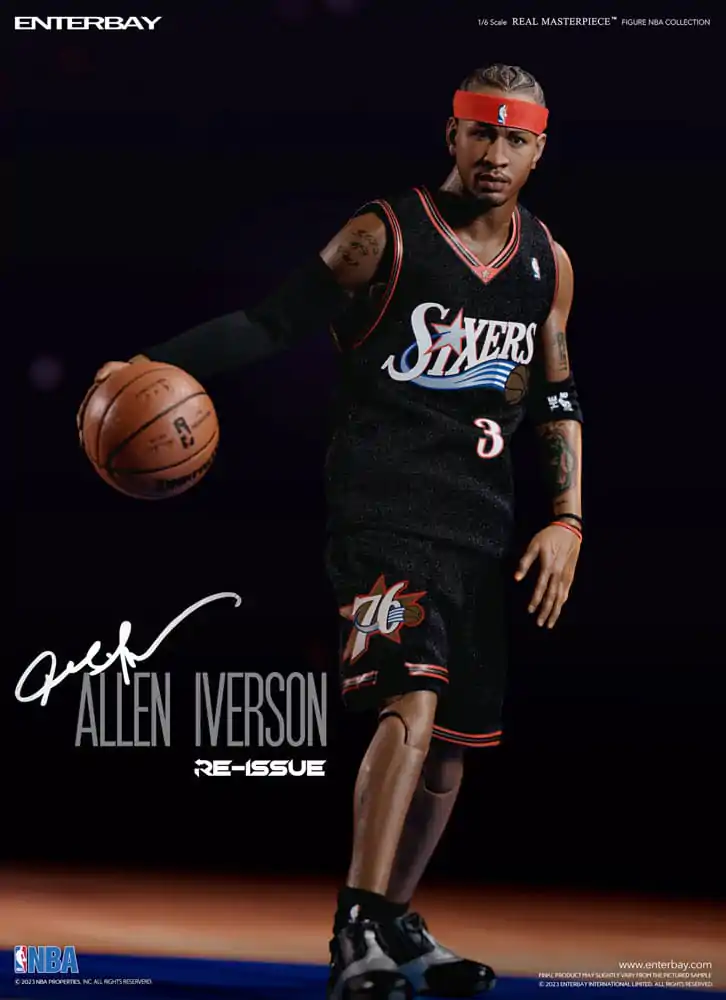 NBA Collection Real Masterpiece Akcijska figura 1/6 Allen Iverson Limited Retro Edition 30 cm fotografija izdelka