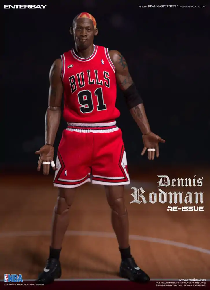 NBA Collection Real Masterpiece akcijska figura 1/6 Dennis Rodman Limited Retro Edition 33 cm fotografija izdelka