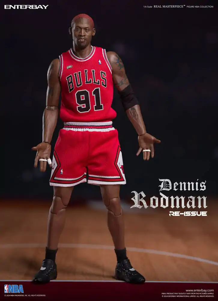 NBA Collection Real Masterpiece akcijska figura 1/6 Dennis Rodman Limited Retro Edition 33 cm fotografija izdelka