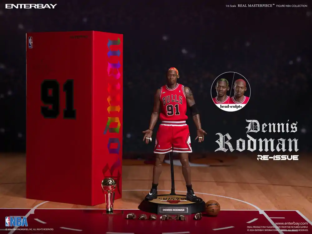 NBA Collection Real Masterpiece akcijska figura 1/6 Dennis Rodman Limited Retro Edition 33 cm fotografija izdelka