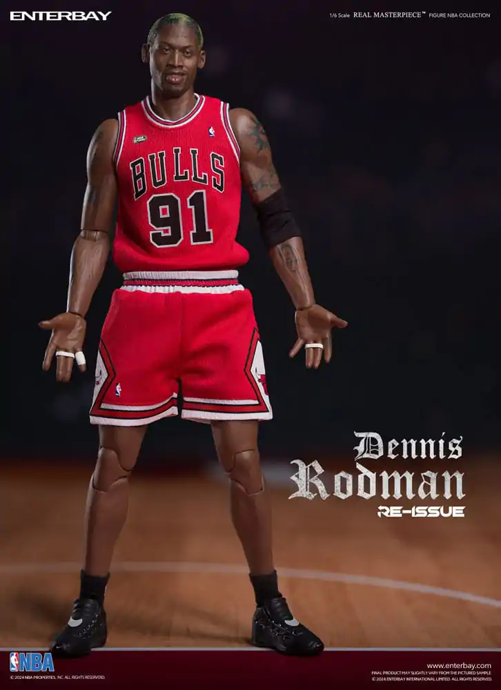 NBA Collection Real Masterpiece akcijska figura 1/6 Dennis Rodman Limited Retro Edition 33 cm fotografija izdelka